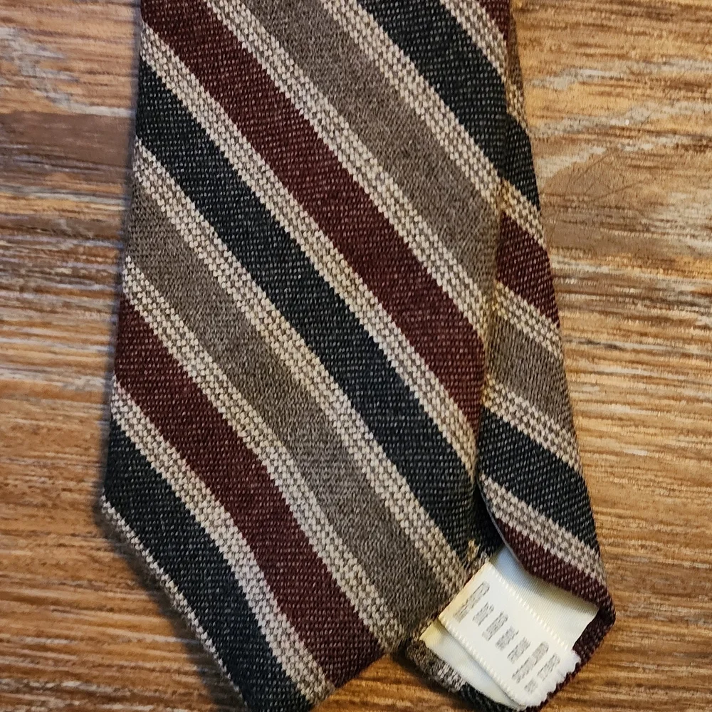 Vintage 100% Lambs Wool  Imported From Scotland Workwear Striped Retro 58